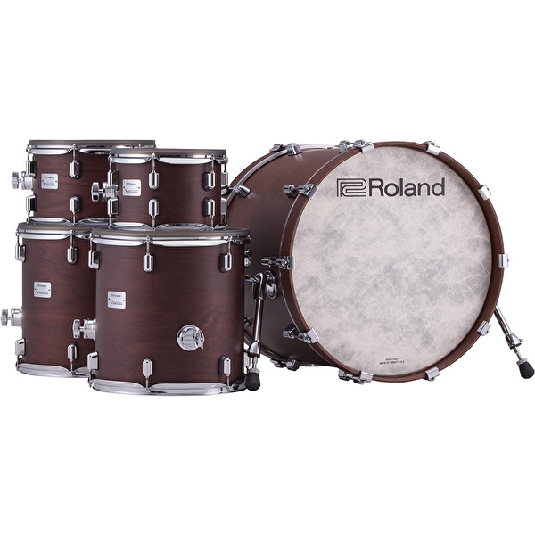ROLAND VAD716 V-Drums Acoustic Design Satin Walnut Elektronik Davul Seti